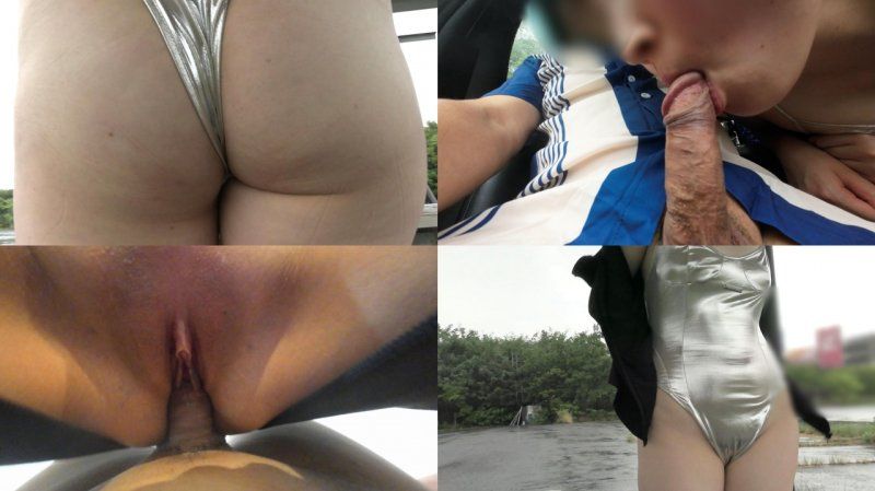 【個人拍攝・無套中出2連發!】【露出&車內吹簫】<白皙大屁股妻子>說她很喜歡情色自拍，所以我讓她中出兩次!