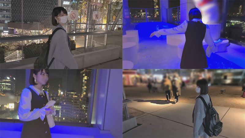 剛毛 清純系苗條美少女（20） 廁所口交&rArr;能看的見夜景的高層飯店連續無套抽插做愛